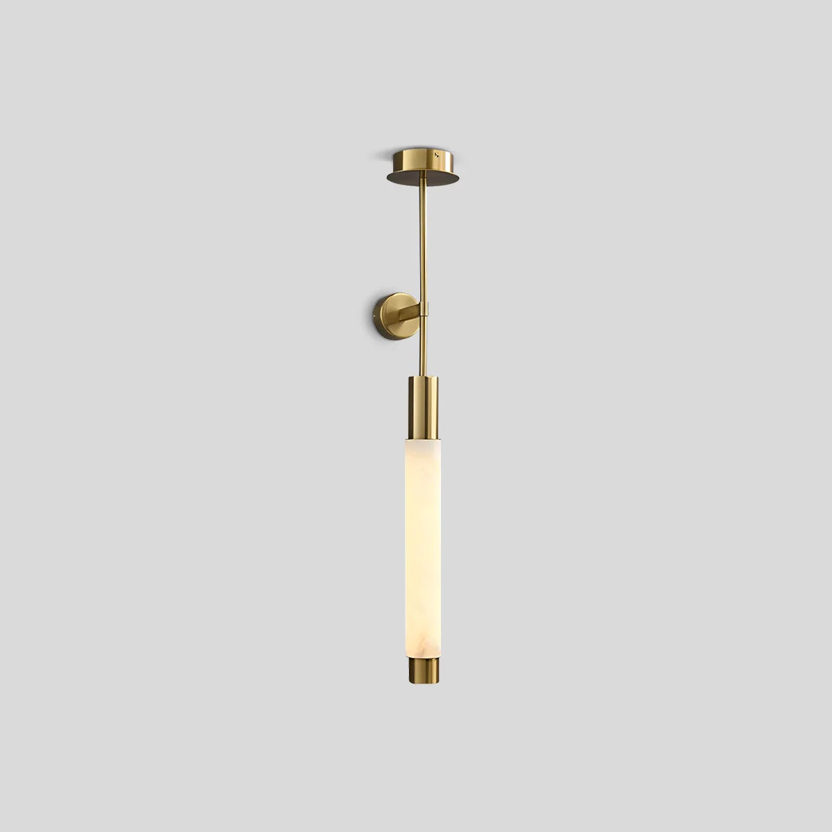 Modern Spanish Alabaster Long Strip Wall Lamp Style B-2 Base Copper