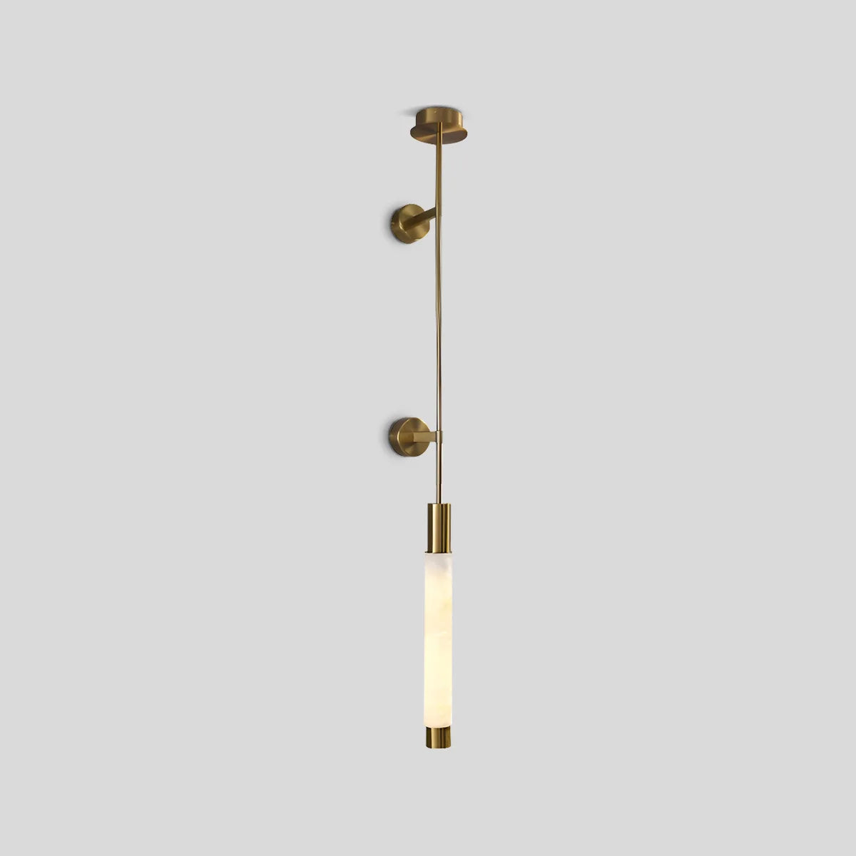 Modern Spanish Alabaster Long Strip Wall Lamp Style B-3 Base Copper