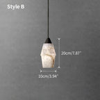Natural Spanish Alabaster Pendant Light for Kitchen Island