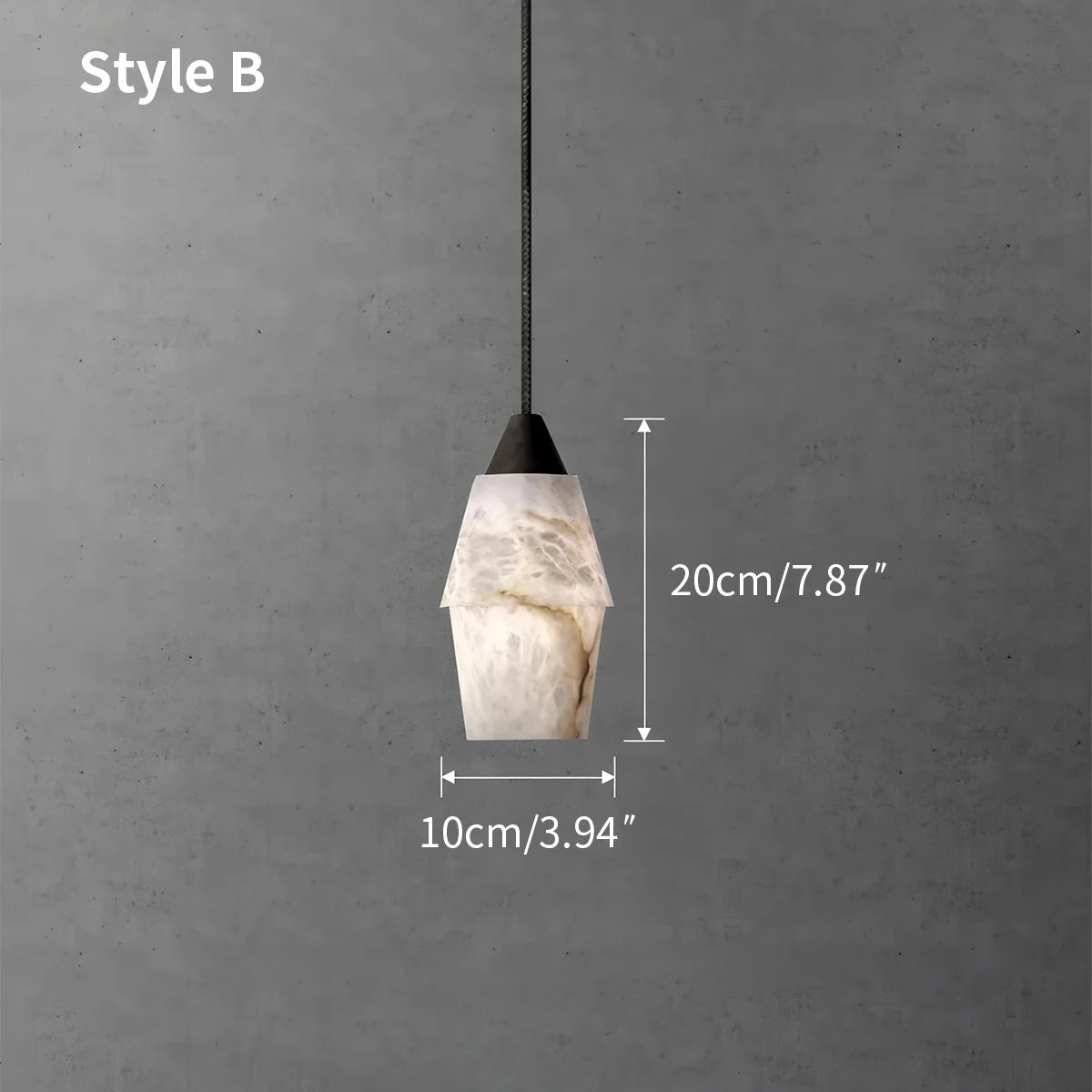 Natural Spanish Alabaster Pendant Light for Kitchen Island