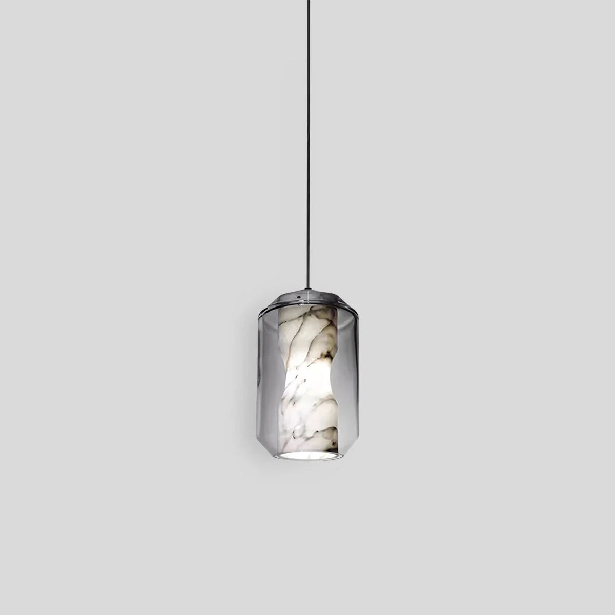 Modern Alabaster Glass Pendent Light for Bedroom Style B