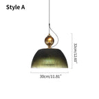Haown Nordic Retro Glass Pendant Light for Dining Room
