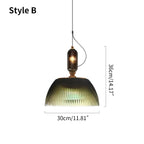 Haown Nordic Retro Glass Pendant Light for Dining Room