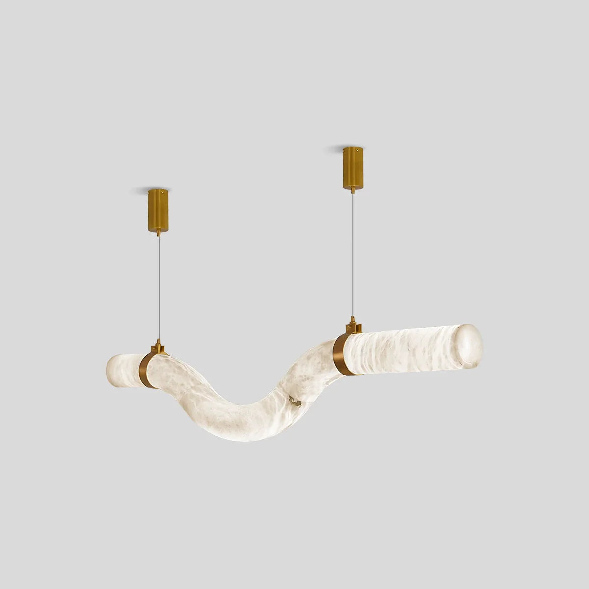 Minimalist Linear Spanish Alabaster Pendant Light