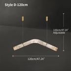 Haown Minimalist Linear Spanish Alabaster Pendant Light