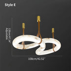 Haown Minimalist Linear Spanish Alabaster Pendant Light