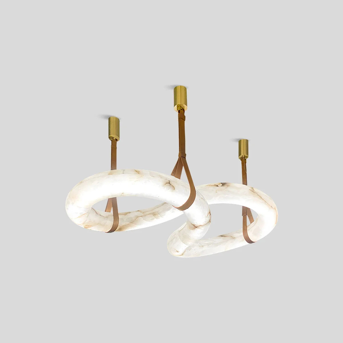 Minimalist Linear Spanish Alabaster Pendant Light Style E