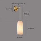 Modern All Copper Spanish Alabaster Pendant Light