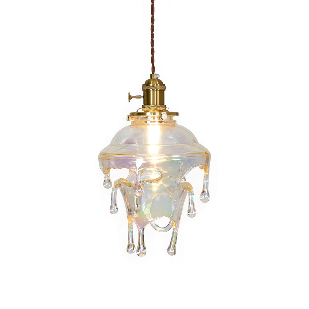 Haown Water Droplets Resin Pendant Lamp for Bedroom