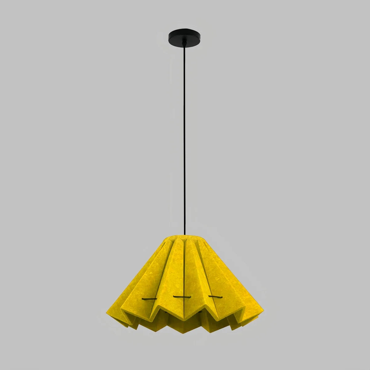 Morning Glory Acoustic Pendant Light Yellow Dia 53cm x H 33cm / ∅ 20.87" x H 12.99"