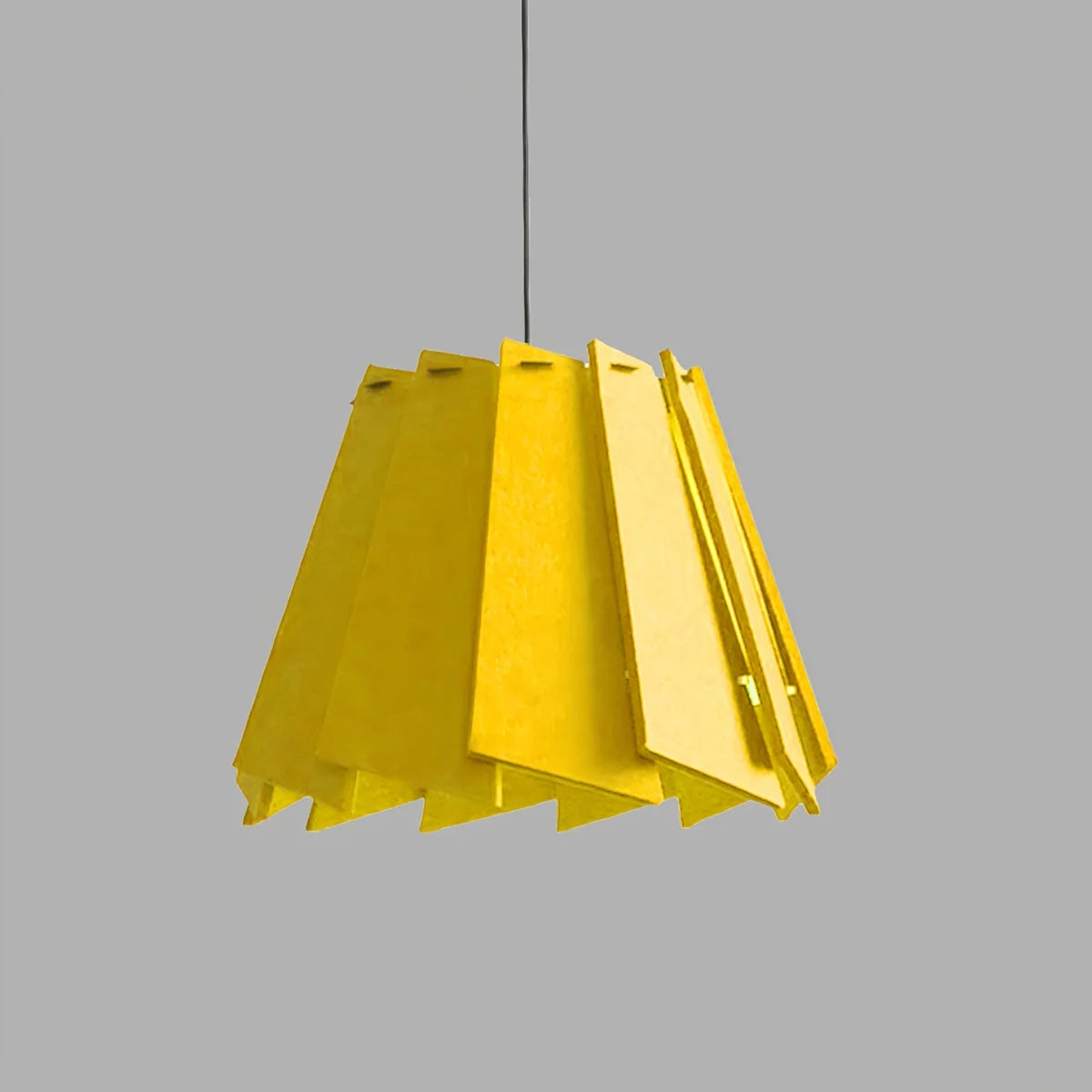 Rotating Leaf Acoustic Pendant Light for Living Room Office Yellow Dia 40cm x H 30cm / ∅ 15.75" x H 11.81"