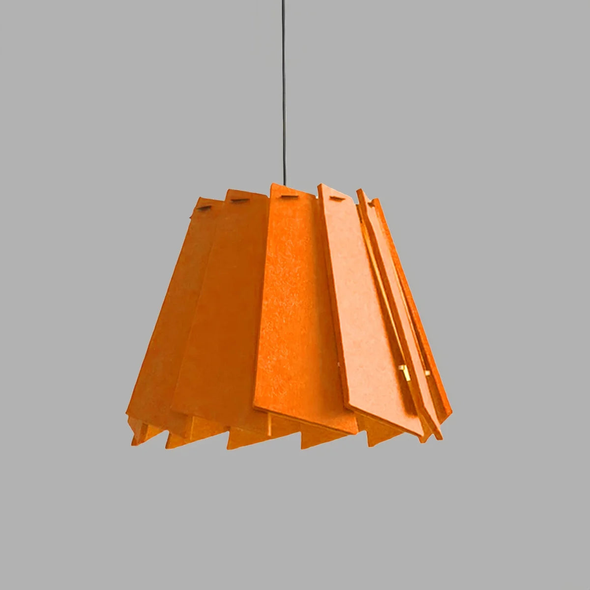 Rotating Leaf Acoustic Pendant Light for Living Room Office Orange Dia 40cm x H 30cm / ∅ 15.75" x H 11.81"