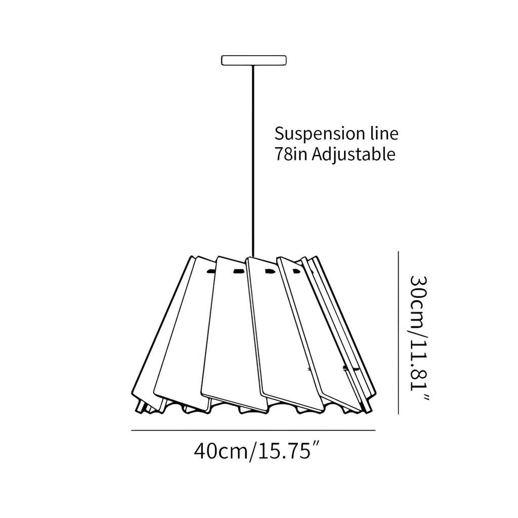 RotatingLeafAcousticPendantLight