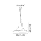 Haown Murano Gradient Petal Glass Pendant Light