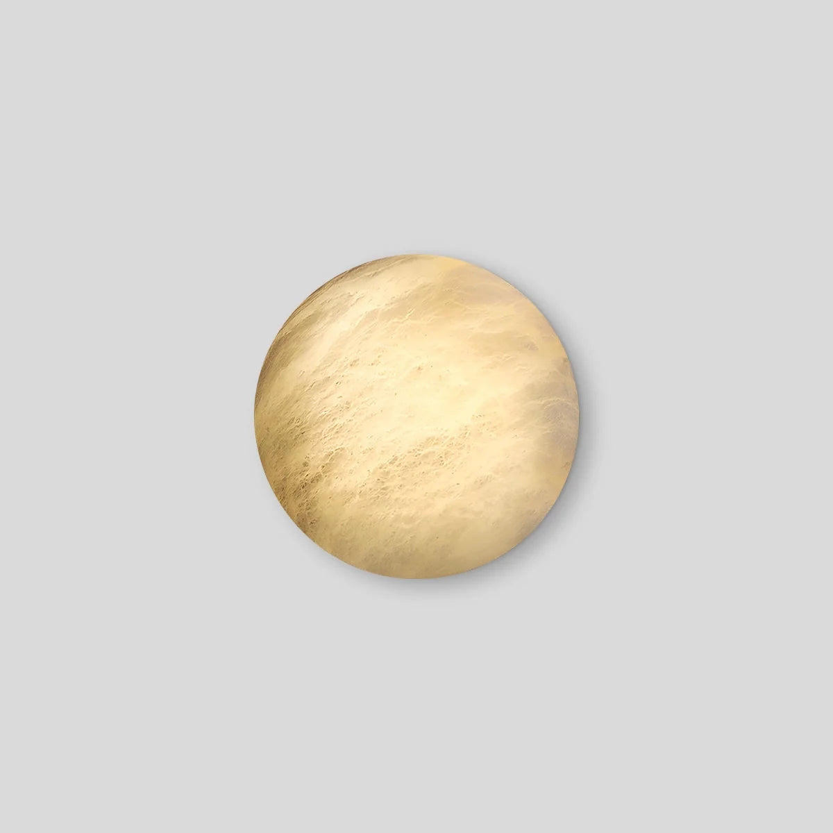 Modern Minimalist Circular Spanish Alabaster Wall Lamp