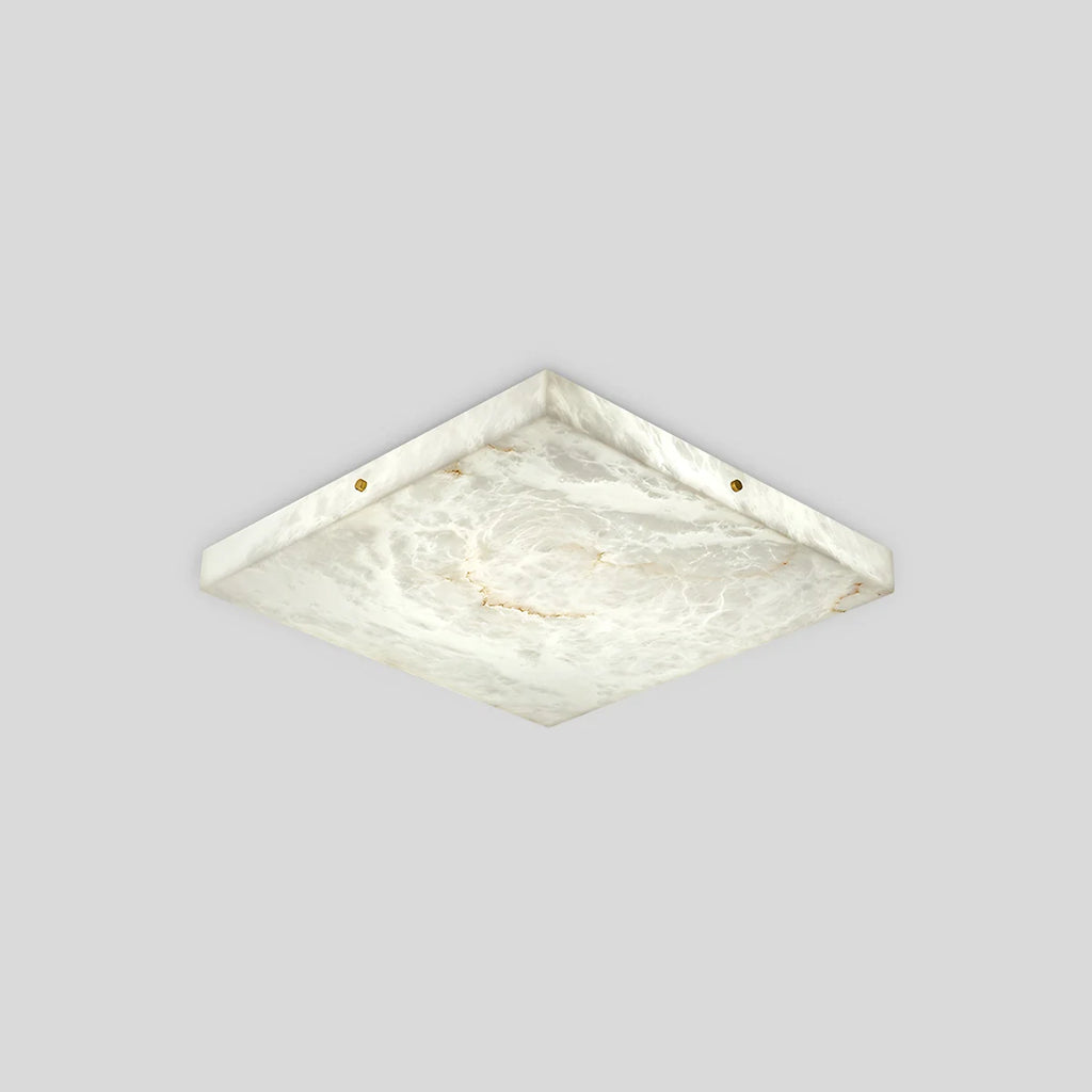 Minimalism Ultra Thin Square Spanish Alabaster Ceiling Light