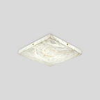 Minimalism Ultra Thin Square Spanish Alabaster Ceiling Light