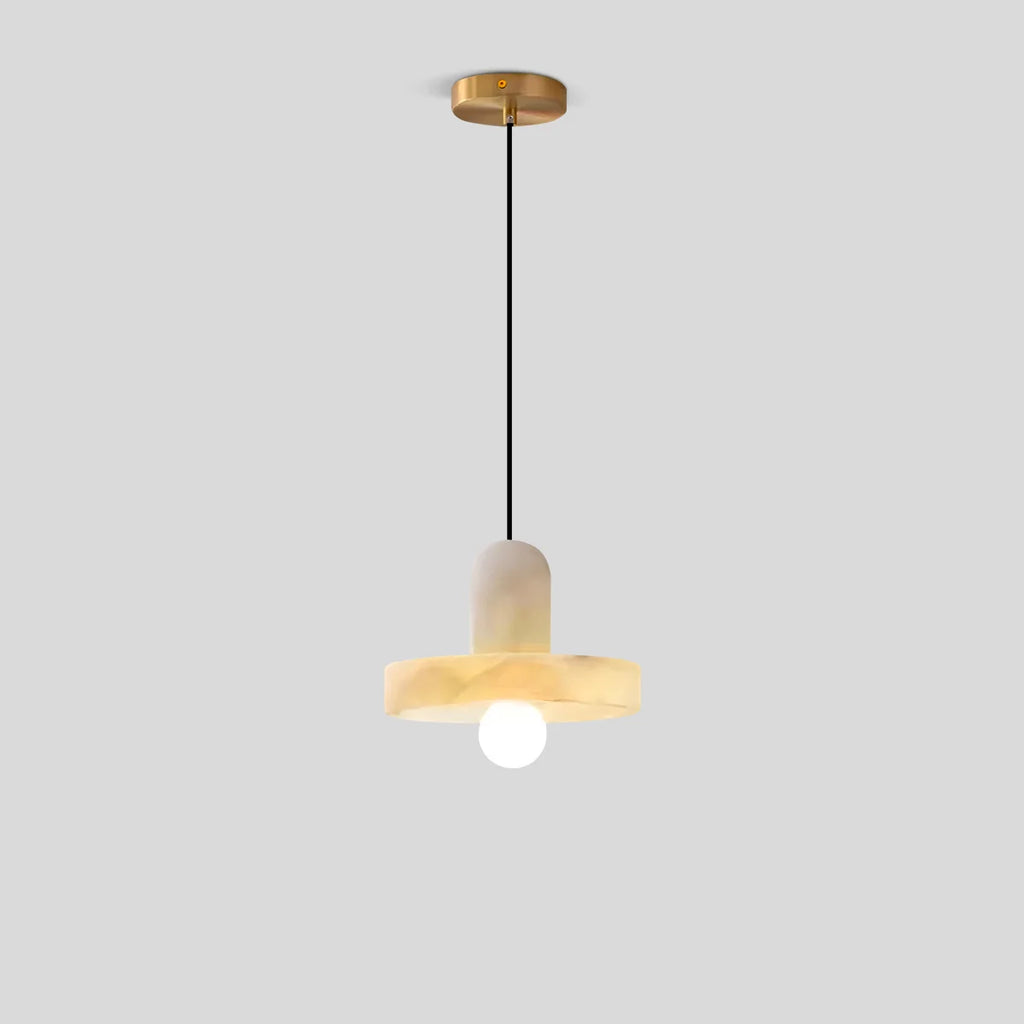 Natural Spanish Alabaster Pendant Light for Bedroom