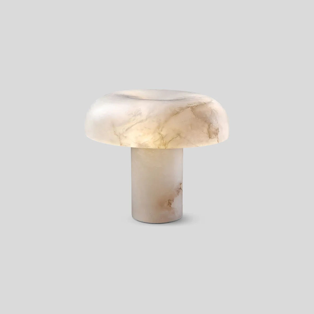 Haown Creative Mushroom Shaped Spanish Alabaster Table Lamp