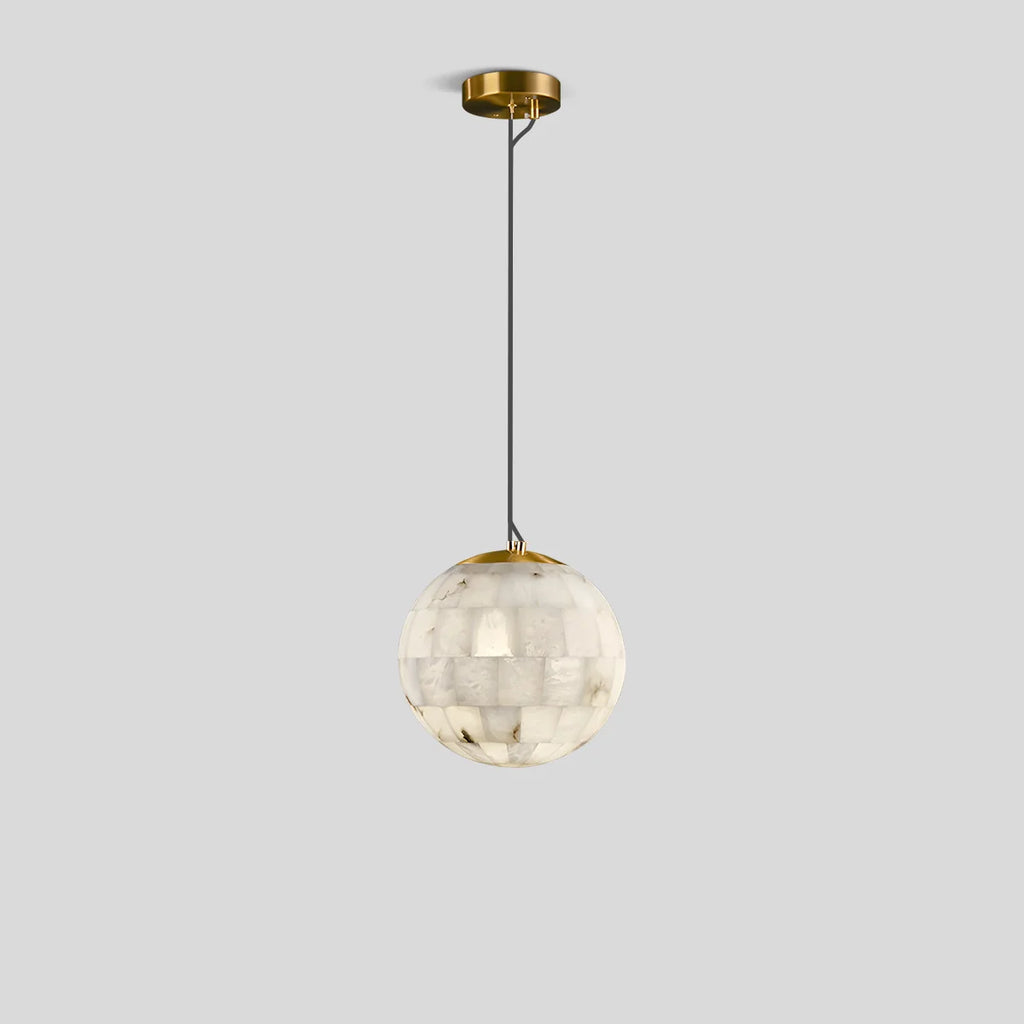 Modern Creative Spliced Ball Spanish Alabaster Pendant Light