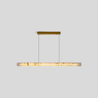 Modern Minimalist Linear Spanish Alabaster Pendant Light