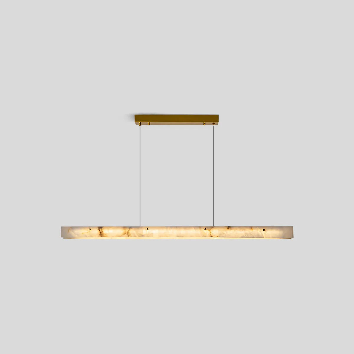Modern Minimalist Linear Spanish Alabaster Pendant Light