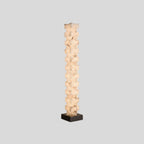 Creative Stacked Spanish Alabaster Squares Floor Lamp
