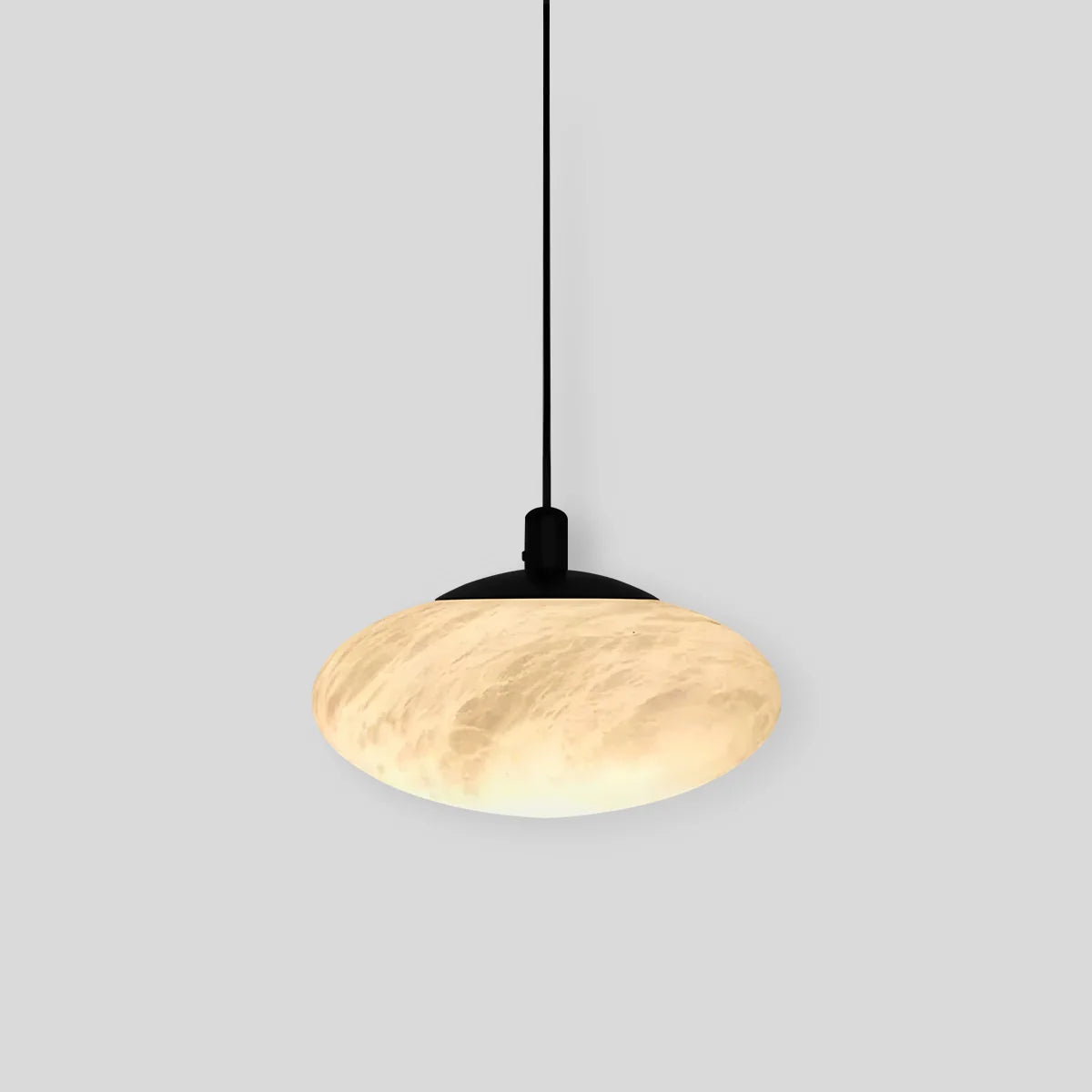 Modern Oval Bedroom Spanish Alabaster Pendant Light